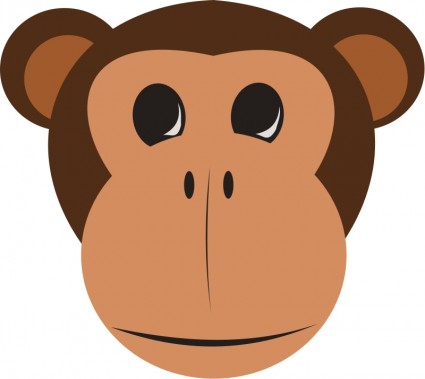 猿の顔ベクター クリップ アート - 無料ベクター