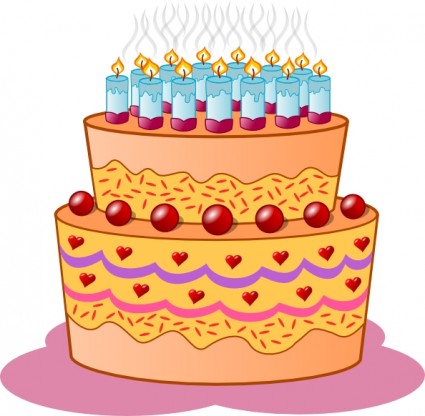 誕生日ケーキのクリップアート ベクター クリップ アート - 無料ベクター