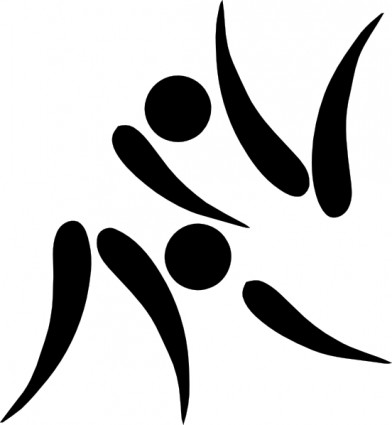 オリンピック スポーツ柔道ピクトグラム クリップアート ベクター クリップ アート - 無料ベクター