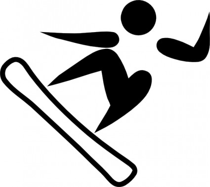 オリンピック スポーツ スノーボード ピクトグラム クリップアート ベクター クリップ アート - 無料ベクター
