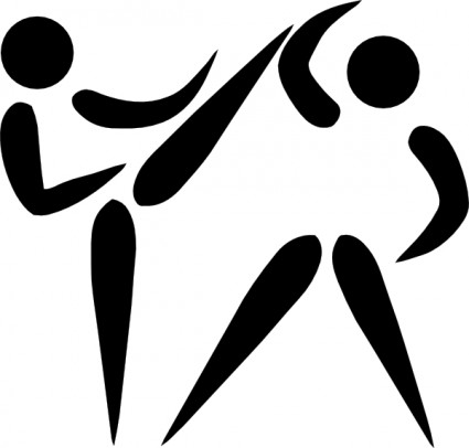 オリンピック スポーツ テコンドー ピクトグラム クリップアート ベクター クリップ アート - 無料ベクター