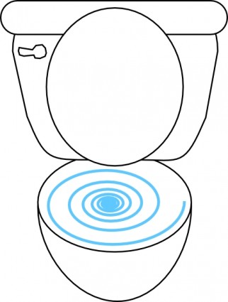 渦巻き模様のトイレ クリップアート ベクター クリップ アート - 無料ベクター
