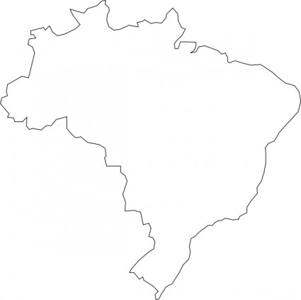Nferraz ブラジル地図クリップアート ベクター クリップ アート - 無料ベクター