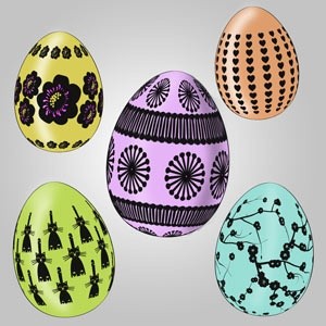 復活祭の卵は photoshop のブラシ