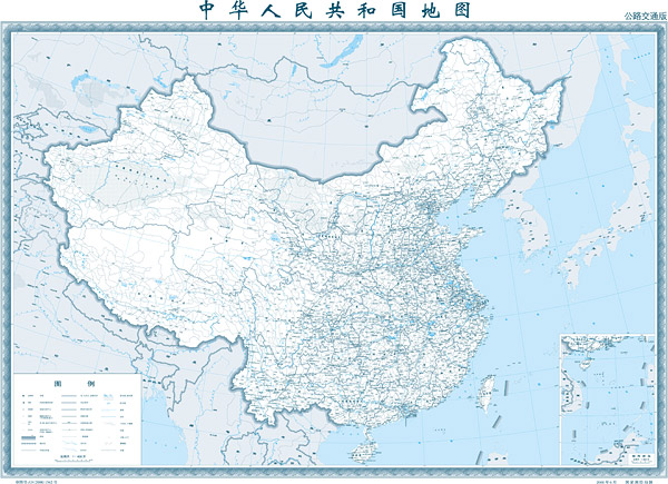 1: 400 百万中国地図 （道路交通）