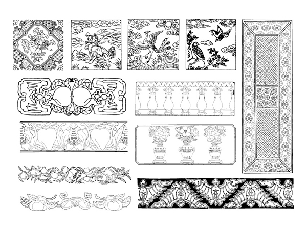 素材 25 の中国の古典的なベクトル