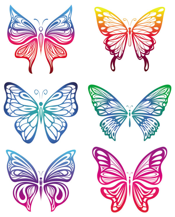 紙切りの蝶 - ベクトル
