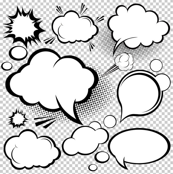 漫画スタイルのキノコ雲のレイヤー 02 - ベクトル