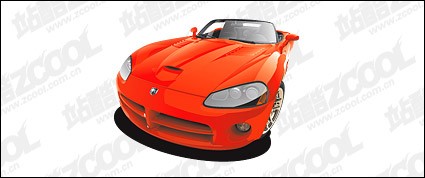 赤いスポーツカー ベクター車 - 無料ベクター