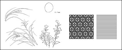 -8 花ベクター工場 - 無料ベクター線の描画