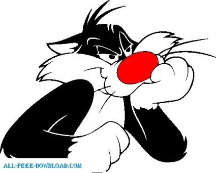 シルベスター 001 ベクター漫画 - 無料ベクター