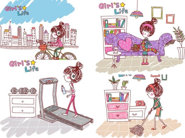 009 の花パワパフガールズ女の子ベクター漫画 - 無料ベクター