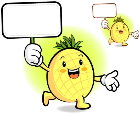 漫画スーパー フルーツ ベクター 4 無料ベクターを愛する 172.14 KB