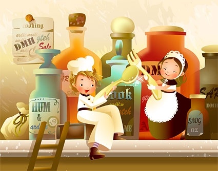 韓国の美しい cartoonstyle イラスト ベクター 4 無料ベクター 849.22 KB