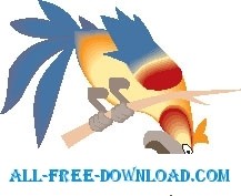 オウム 19 ベクター漫画 - 無料ベクター