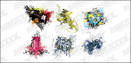 ベクター傾向パターン素材ベクターの花 - 無料ベクター