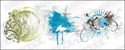 ベクター傾向パターン ベクター花 - 無料ベクターの物質的な要素