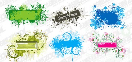 パターン ベクター材料ベクター花 - 無料ベクターの装飾ボックス