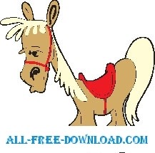 馬 20 ベクター漫画 - 無料ベクター