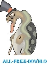 亀不機嫌そうなベクターの漫画 - 無料ベクター