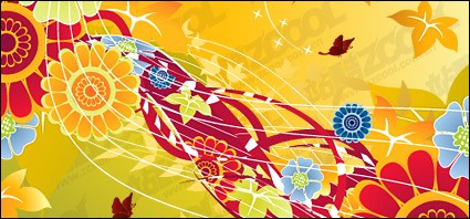 トレンドの花ベクター素材ベクター花 - 無料ベクター