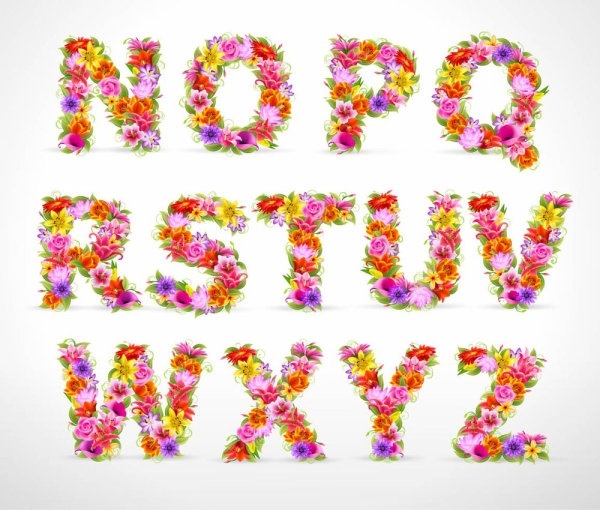 美しい花と手紙 01 ベクター無料ベクターの 7.77 MB