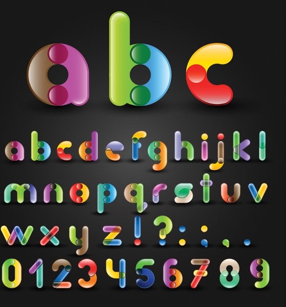 アルファベットのアイコン背景カラフルな単語番号デコレーション無料ベクター 2 66 Mb 無料素材イラスト ベクターのフリーデザイナー