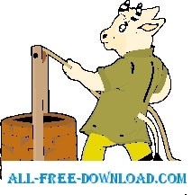 ヤギとよくベクター漫画 - 無料ベクター