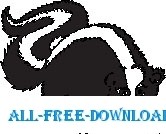 スカンク 3 ベクター漫画 - 無料ベクター