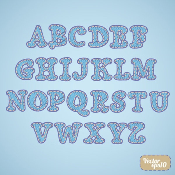 フォント デザイン シリーズ 58 ベクター無料ベクター 1.16 MB