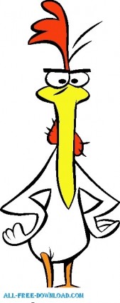 鶏 003 ベクター漫画 - 無料ベクター