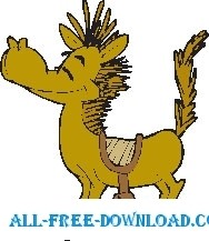 25 の馬ベクター漫画 - 無料ベクター