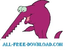 Sawfish 2 ベクター漫画 - 無料ベクター