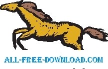 27 の馬ベクター漫画 - 無料ベクター