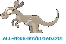 カンガルー ジッパー ポーチ ベクター漫画 - 無料ベクター