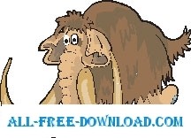 マンモス 6 ベクター漫画 - 無料ベクター