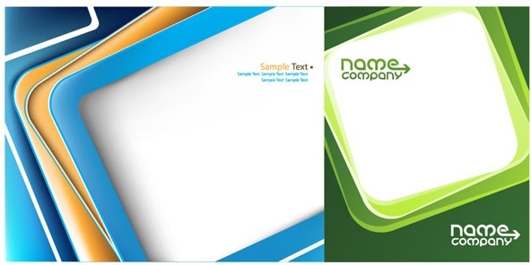 2 ボックス名刺テンプレート ベクター無料ベクター 4.51 MB