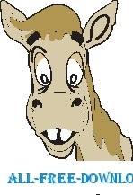 馬の頭 1 ベクター漫画 - 無料ベクター