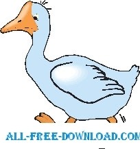 ガチョウを歩く 2 ベクター漫画 - 無料ベクター