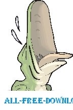 カエルの鳴き声 1 ベクター漫画 - 無料ベクター