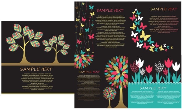 絶妙なカード背景ベクター無料ベクター 1.94 MB