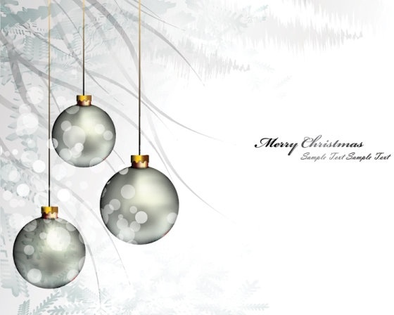 クリスマスの背景ボール美しい 01 ベクター無料ベクターの 8.15 MB