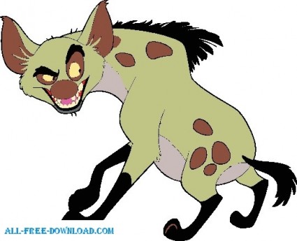 ライオン キング banzai008 ベクター漫画 - 無料ベクター