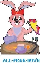 ウサギのお茶会ベクター漫画 - 無料ベクター