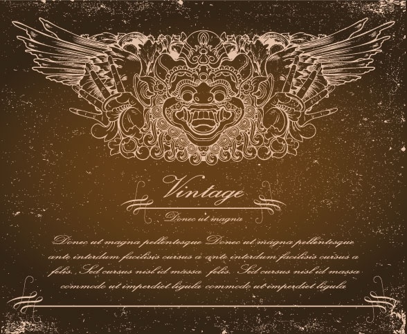 トーテム信仰背景 01 ベクター無料ベクター 2.84 MB