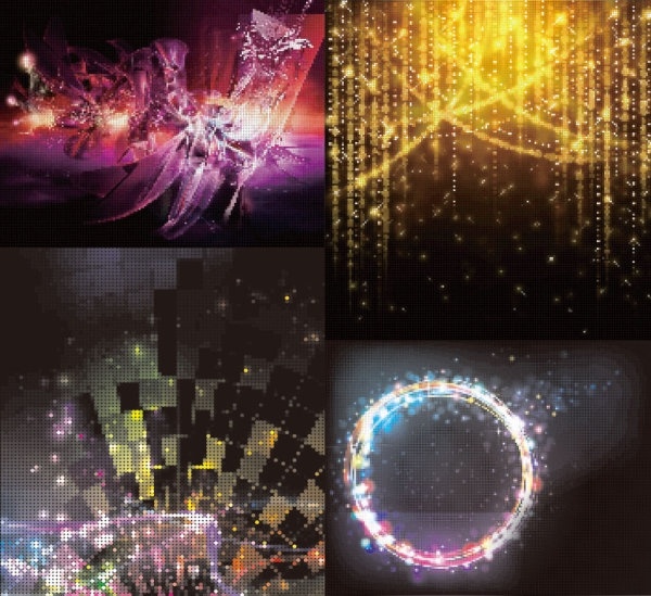 明るいモザイク背景ベクター無料ベクター 9.44 MB