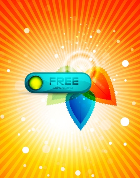 動的な豪華な葉 02 背景自由ベクター 3.53 MB