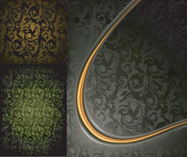 復古エレガンス gyrosigma ベクターの背景無料ベクター 3.91 MB