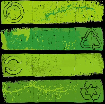 懐かしい緑のバナー背景ベクター無料ベクター 1.26 MB