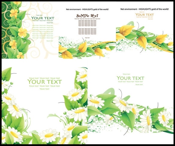 新鮮なグリーン カード無料ベクター 8.99 MB